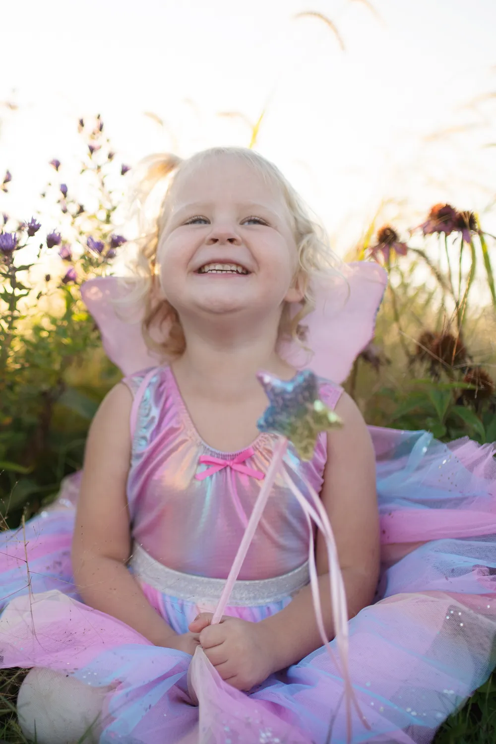 Great Pretenders Rainbow Sequins Skirt, Wings & Wand set gonna ali bacchetta