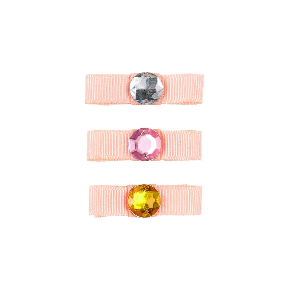 Souza! Yitte mollette capelli fiocco rosa 3 pezzi