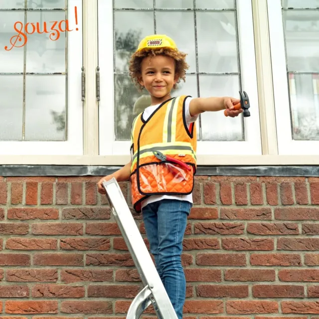 Souza! Construction Worker Set costume muratore 4-7 anni