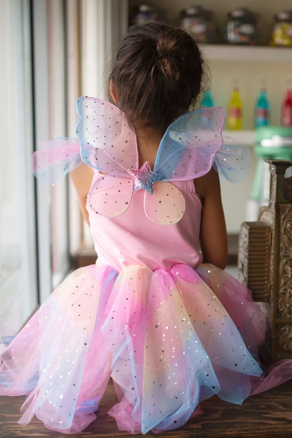 Great Pretenders Rainbow Fairy vestito fata ali arcobaleno