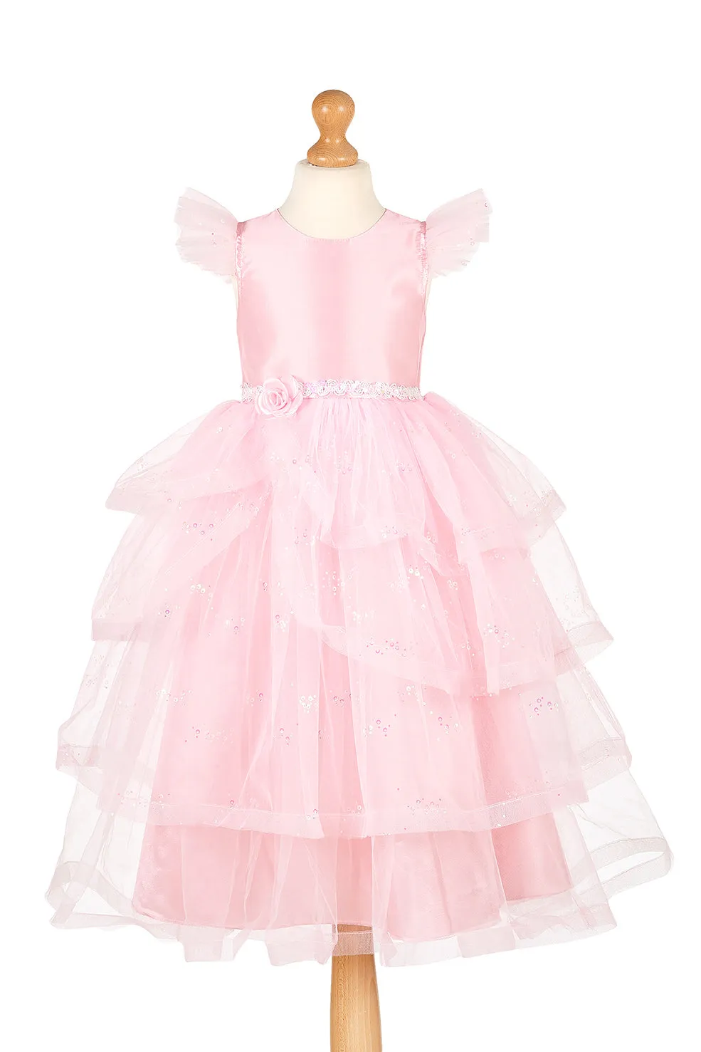 Souza! Linda vestito bambina rosa delicato