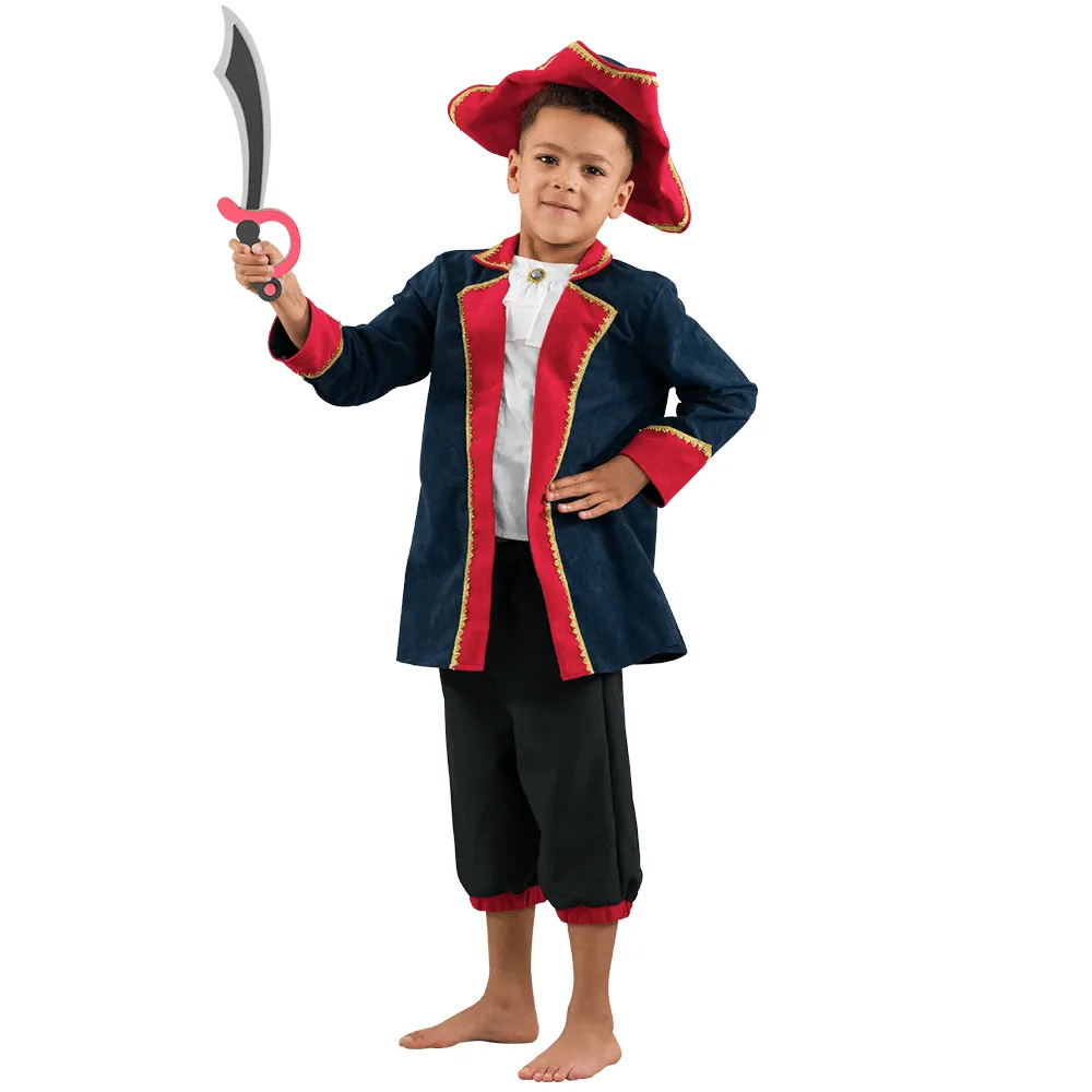 PRETEND TO BEE Pirate Captain costume pirata bambino con cappello
