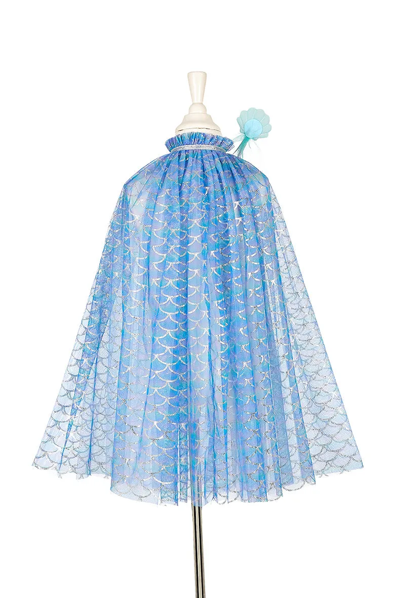 Souza! Marlya costume sirena azzurro mantello corona bacchetta
