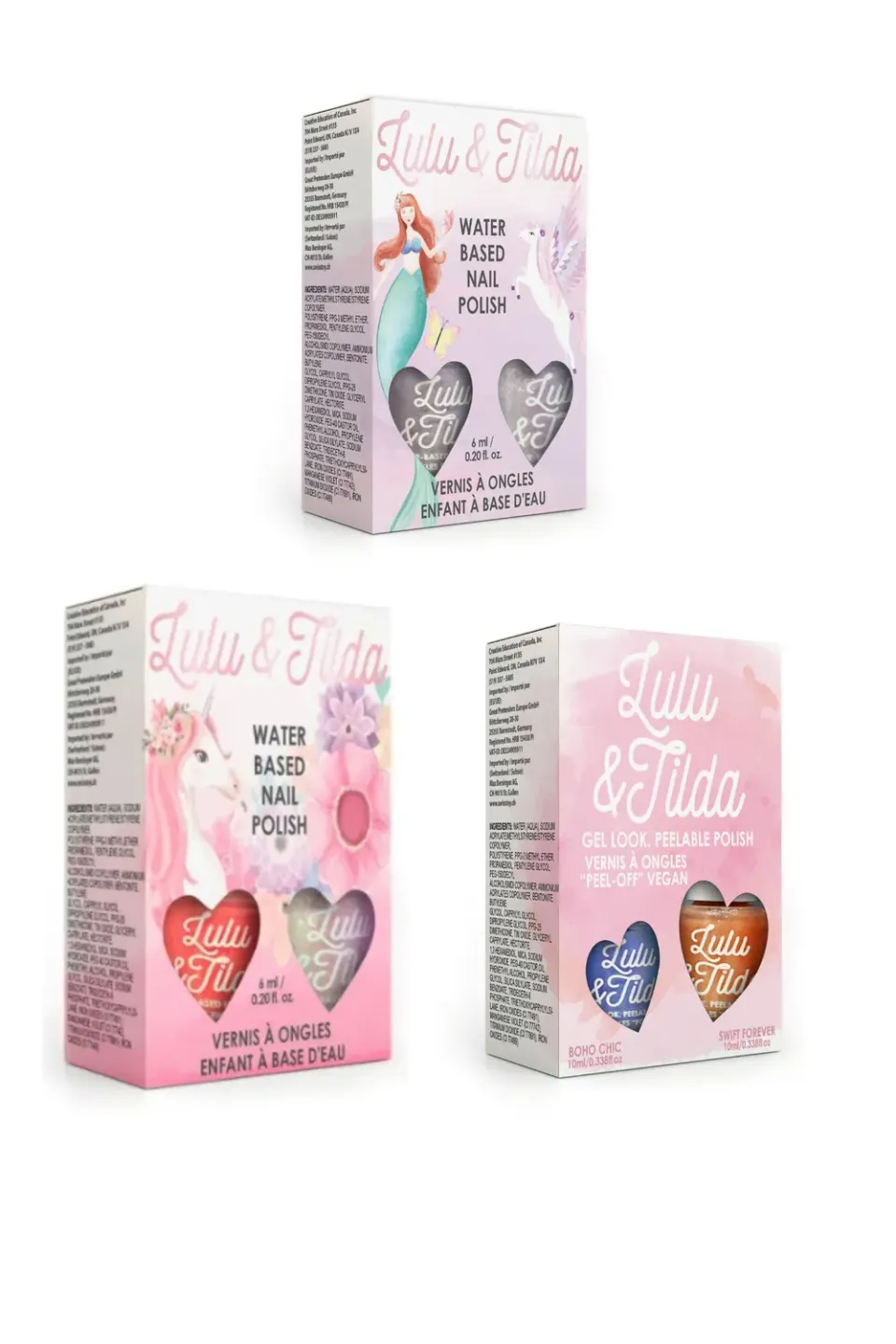 Great Pretenders Over the Rainbow smalto bambini set 6 pezzi pelabile