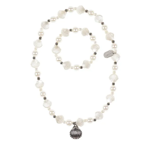 Souza! Famke set collana bracciale bianco 1 set
