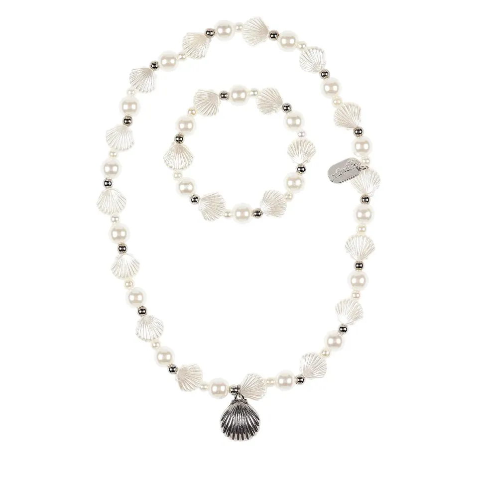 Souza! Famke set collana bracciale bianco 1 set
