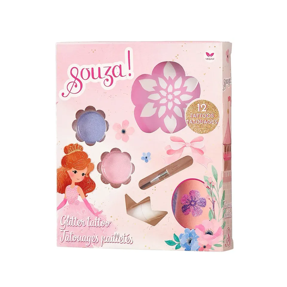 Souza! Princess set tatuaggi glitter 1 pz