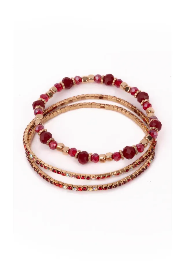 Great Pretenders Boutique Ruby Red Bracelet Set bracciali rossi