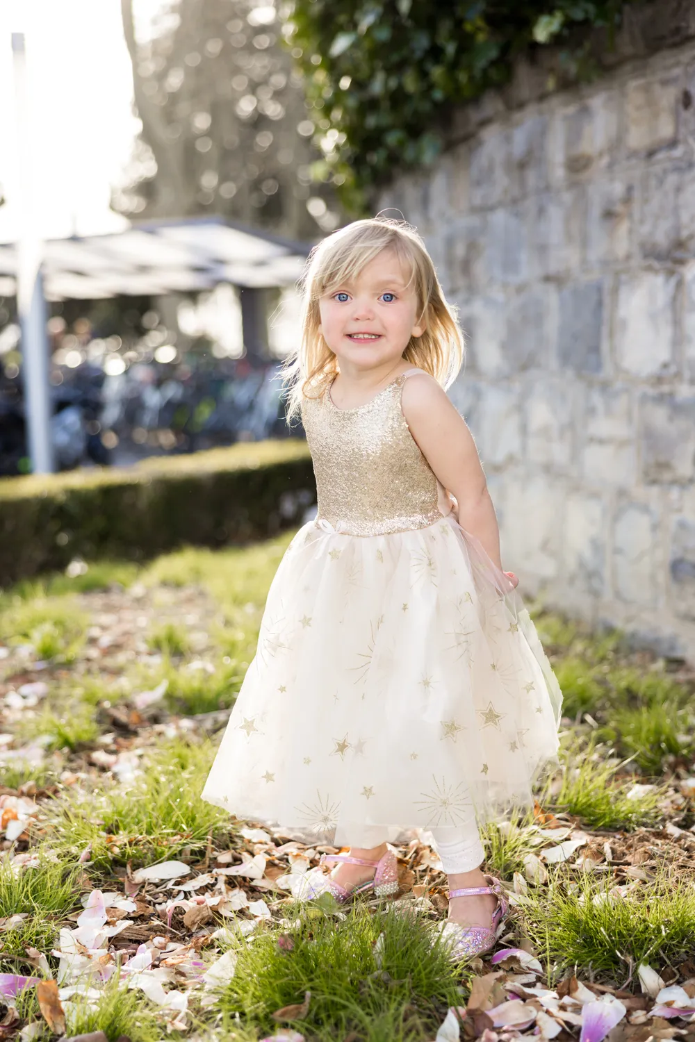 Great Pretenders Glam Party vestito oro paillettes stelle