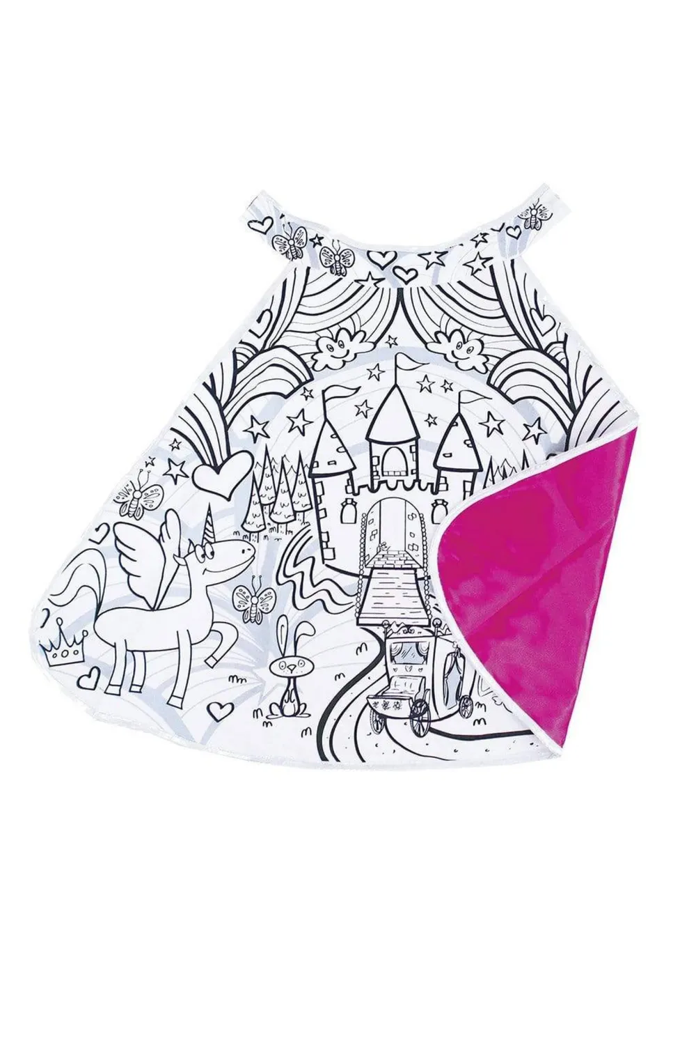 Great Pretenders Colour-A-Cape mantello principessa 5-6 anni 6 pennarelli