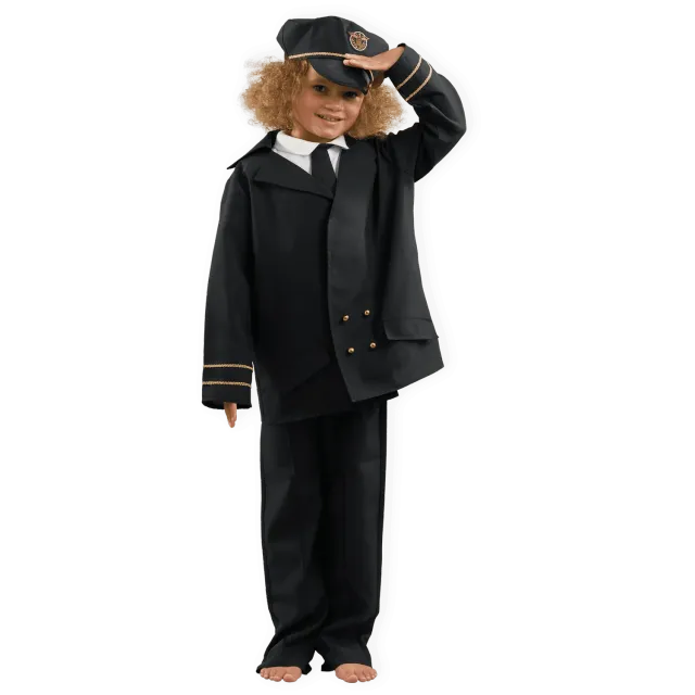 Pretend To Bee Pilot costume pilota nero con capello