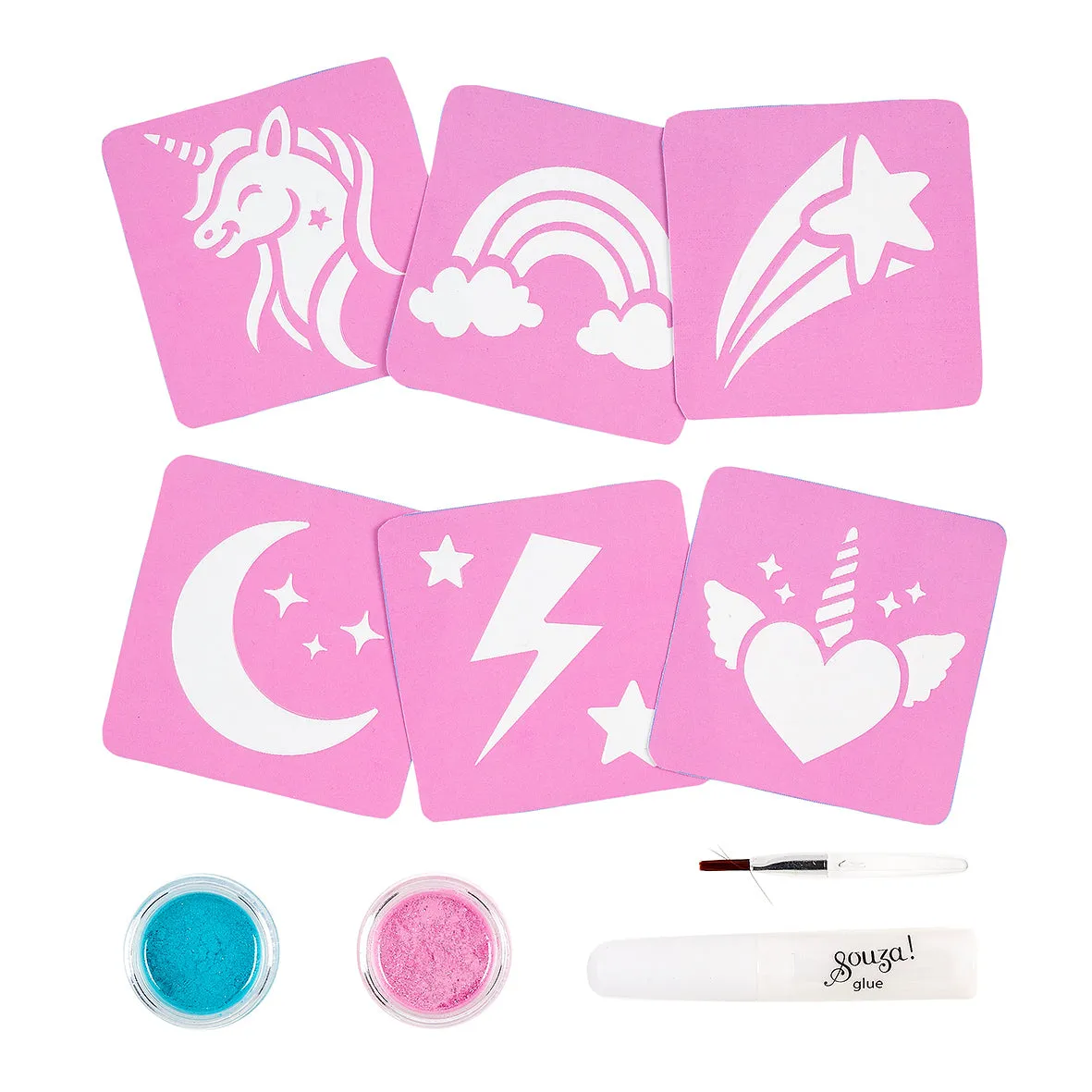 Souza! Unicorn tatuaggi glitter bambina 1 pz