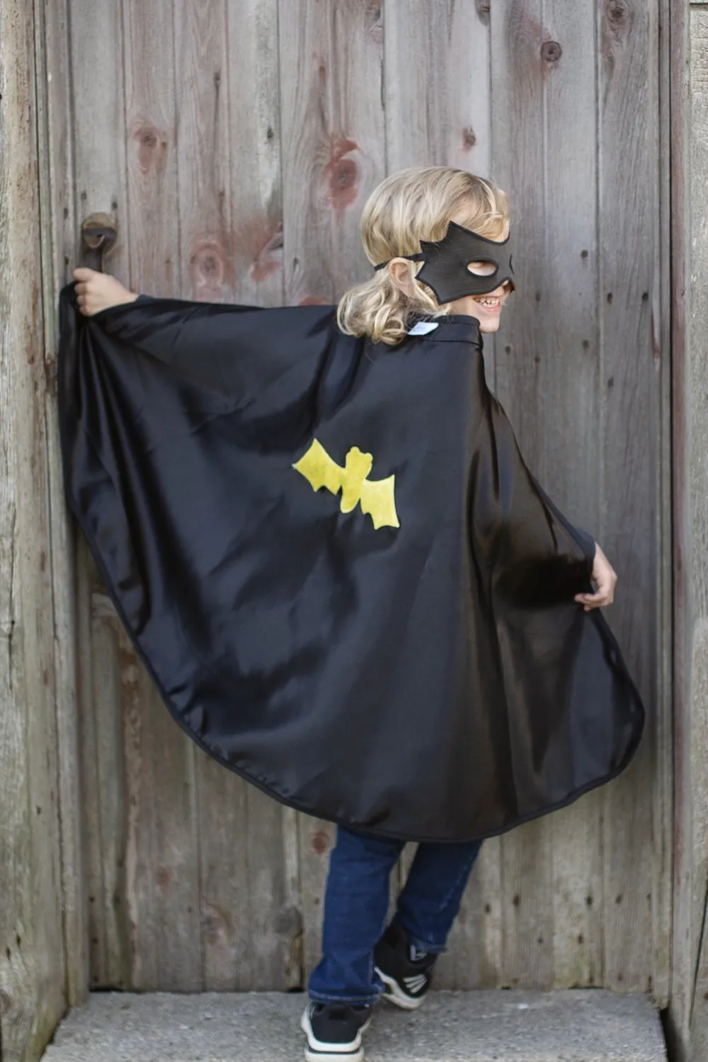Great Pretenders Spider Bat mantello reversibile con maschera
