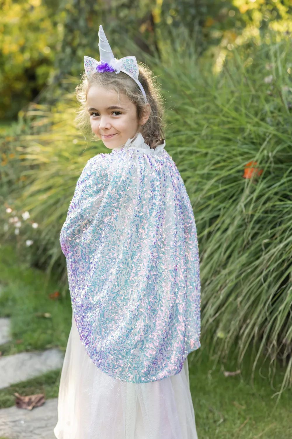 Great Pretenders Unicorn Sparkle Cape and Headband mantello unicorno