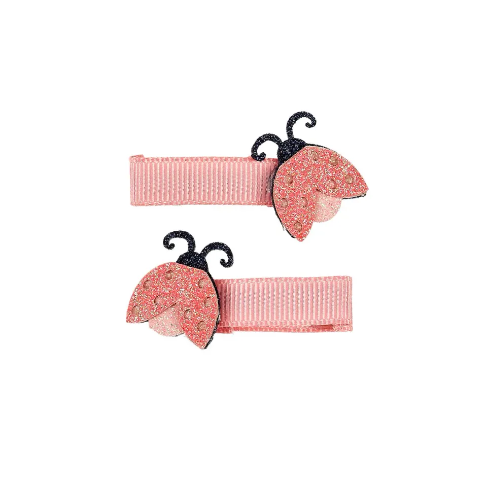 Souza! Vere Ladybug mollette capelli 2 pezzi rosa coccinella