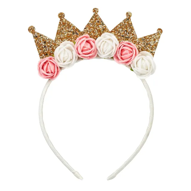 Souza Annelyn corona fiori oro multicolore bambina