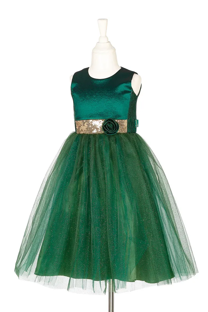 Souza Luisa vestito da principessa verde