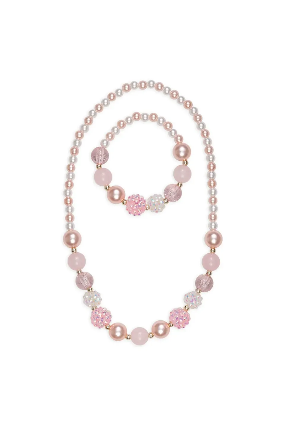 Great Pretenders Pinky Pearl set collana bracciale perle rosa