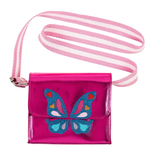 Souza! Aurora borsetta farfalla rosa metallizzata