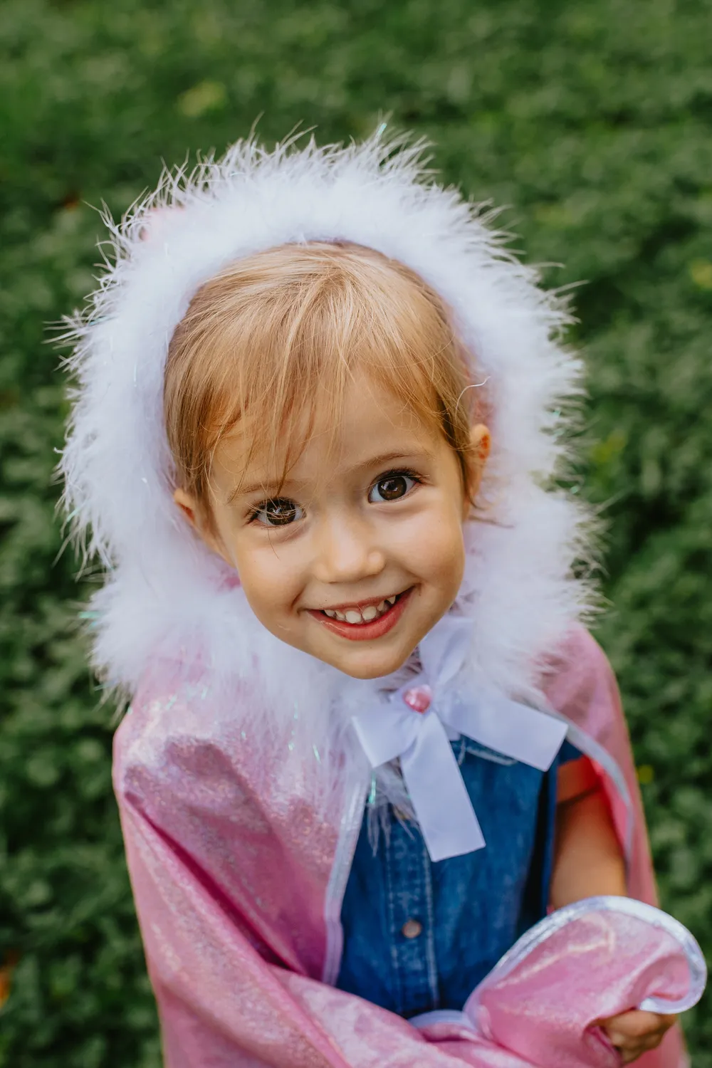 Great Pretenders Glitter Princess Cape mantello rosa