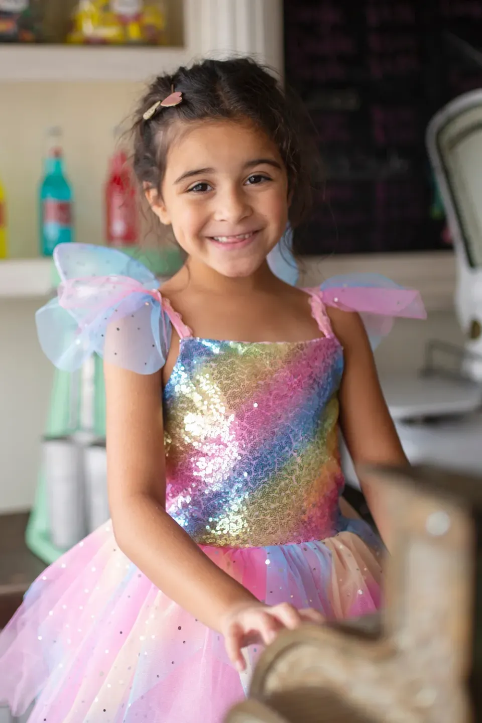 Great Pretenders Rainbow Fairy vestito fata ali arcobaleno