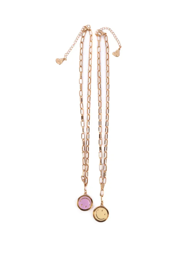 Great Pretenders Boutique Chic All Smiles collana smile girevole