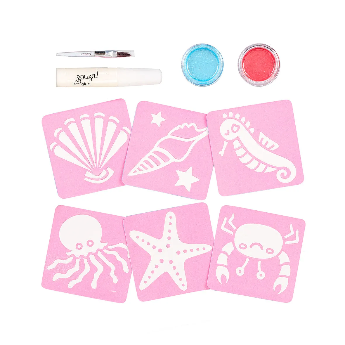 Souza! Mermaid set tatuaggi glitter sirena