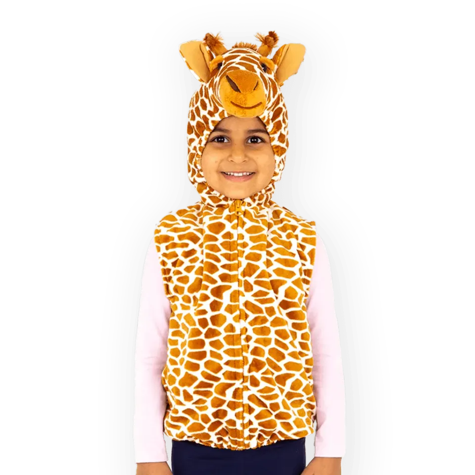 Pretend to Bee Giraffe gilet giraffa peluche con cappuccio