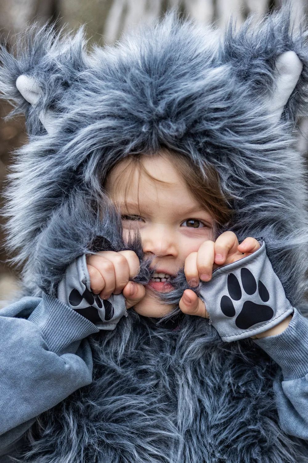 Great Pretenders Big Bad Wolf gilet travestimento lupo con guanti