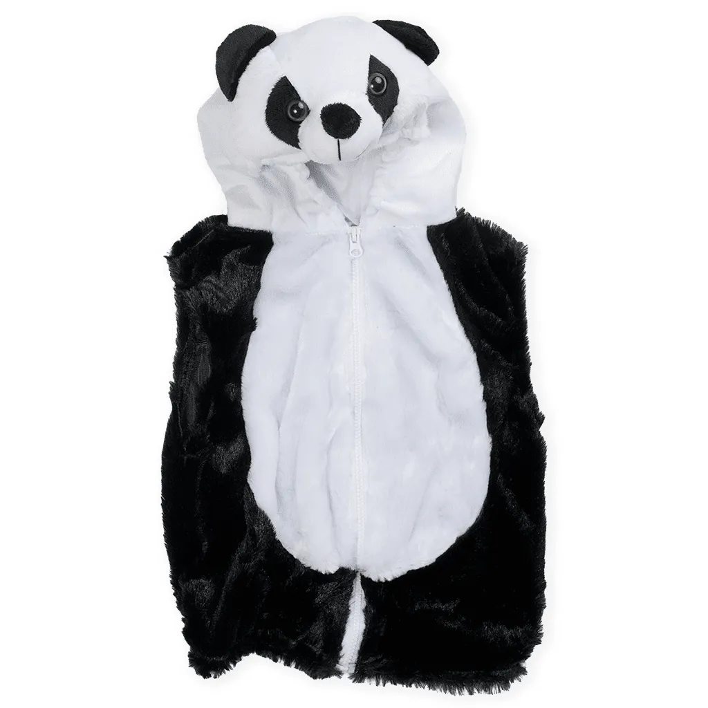 Pretend to Bee Panda costume bambino bianco e nero 3-7 anni in velluto