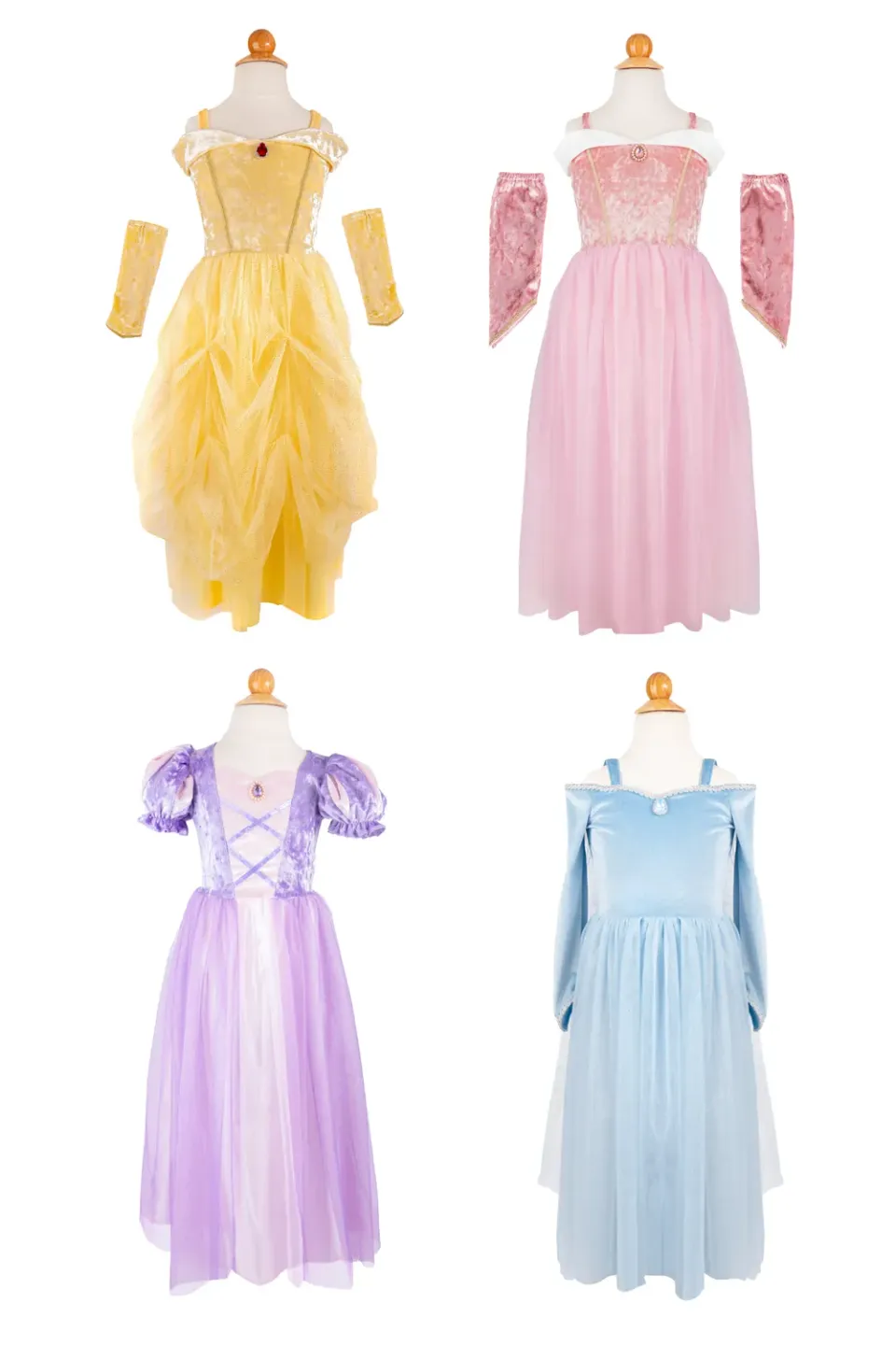 Great Pretenders Princess Gowns set 4 vestiti principessa lavabile