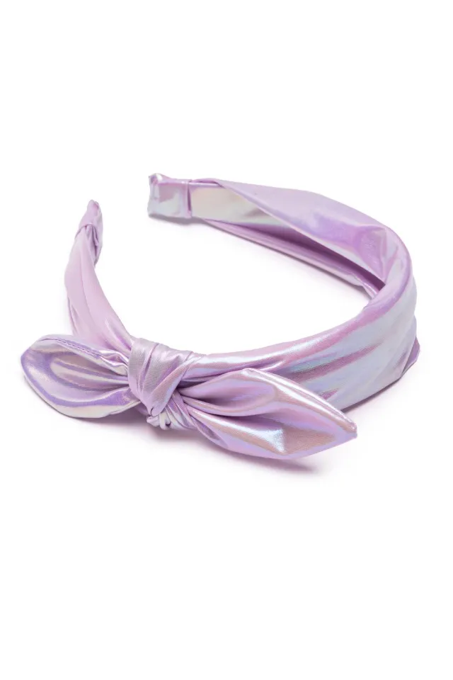 Great Pretenders Iridescent cerchietto lilla con fiocco