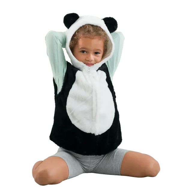 Pretend to Bee Panda maglia costume bambini bianco nero 3-7