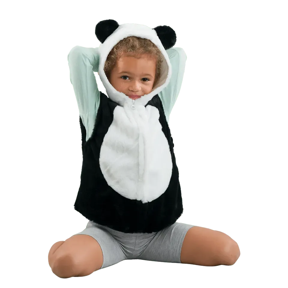 Pretend to Bee Panda maglia costume bambini bianco nero 3-7