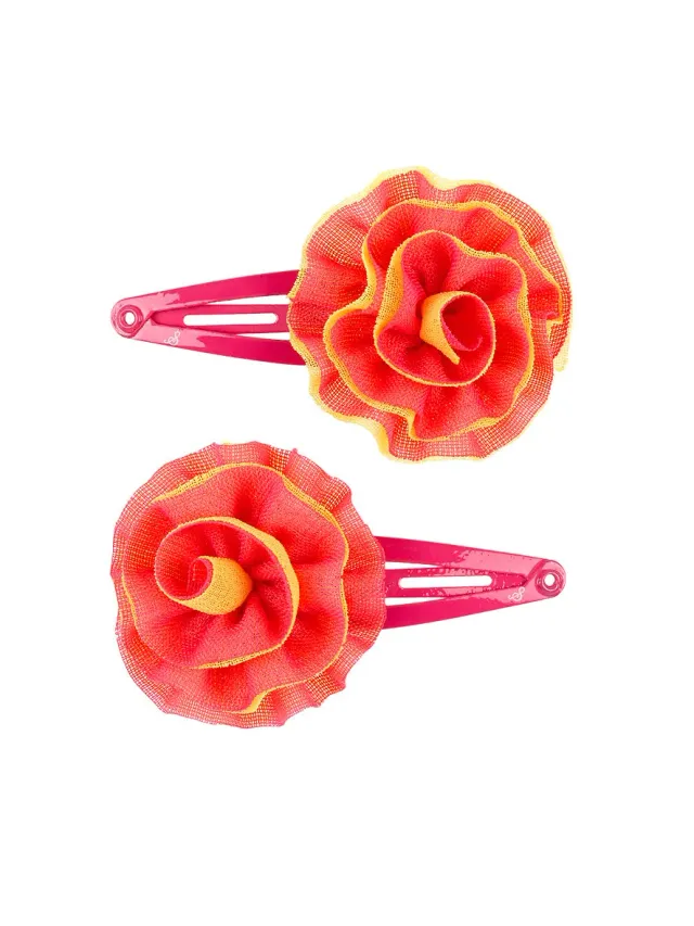 Souza! Pina mollette capelli corallo 4 cm
