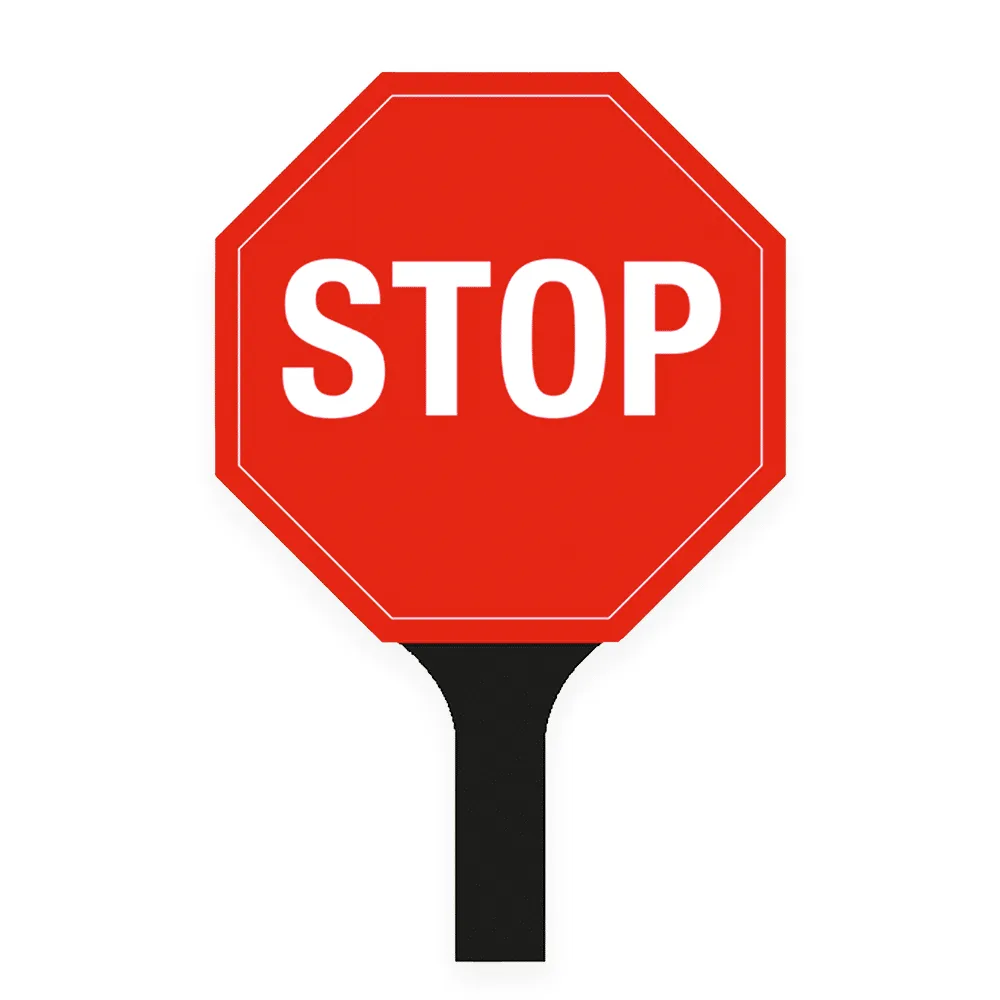 PRETEND TO BEE Stop Go Lollipop Sign cartello Stop Go
