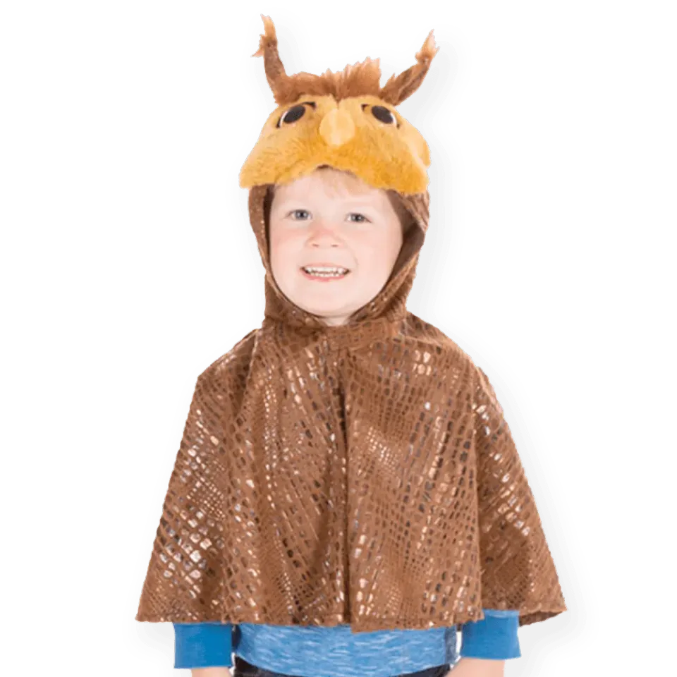 Pretend to Bee Gufo Mantello Costume Bambino con Cappuccio