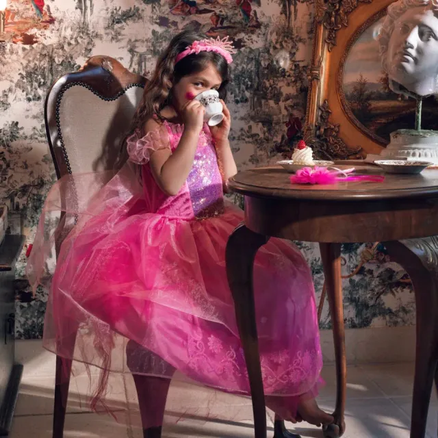 Souza Rose costume principessa rosa 5-7 anni cofanetto