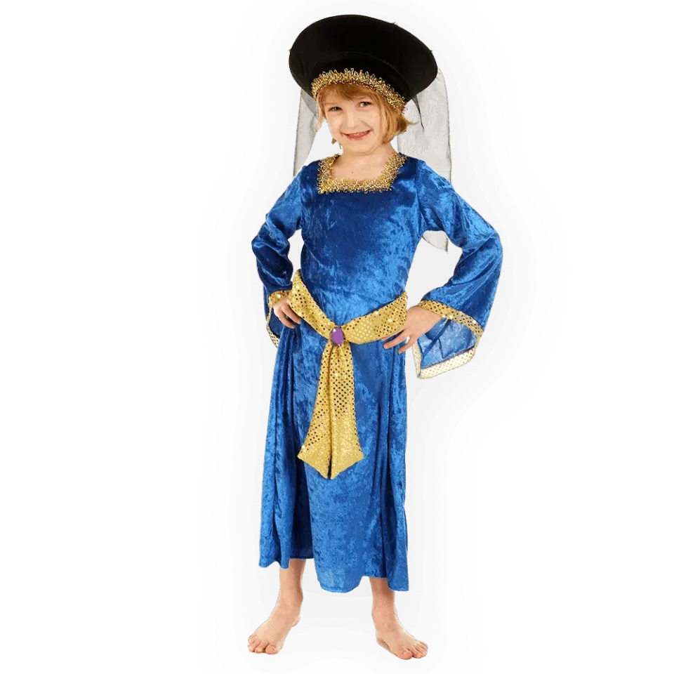 Pretend to Bee Mary Tudor costume bambina velluto blu
