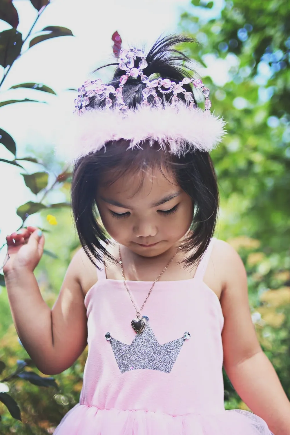 Great Pretenders Princess corona rosa argento bambina