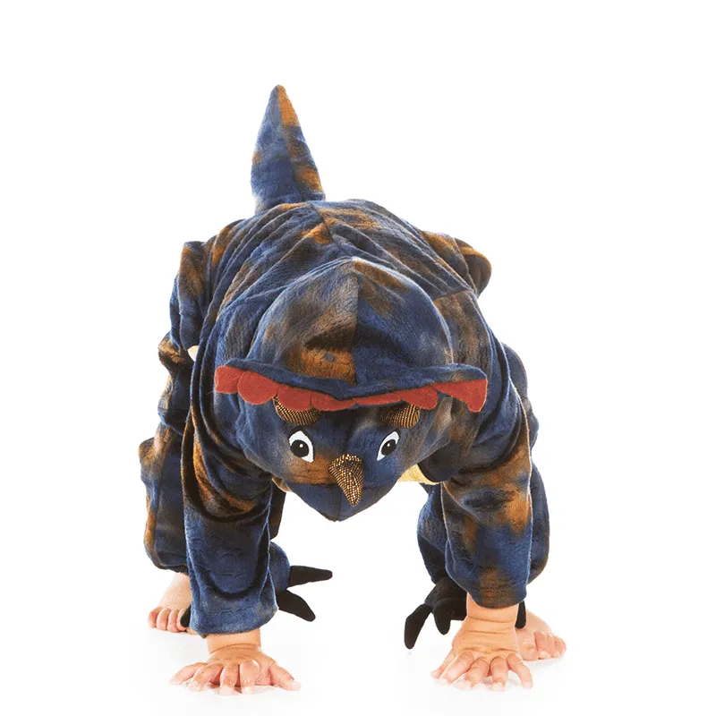 Pretend to Bee Baby Triceratops tuta neonato blu