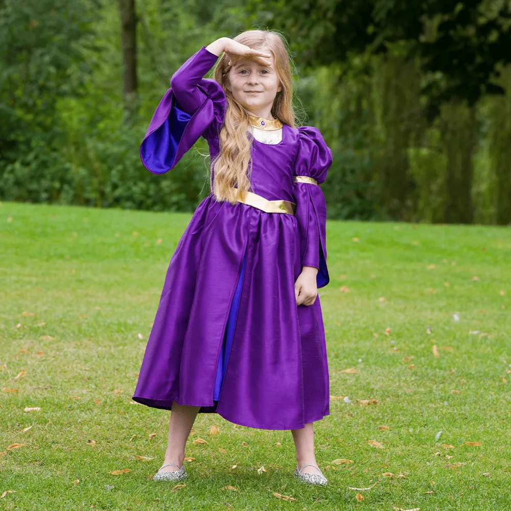 Pretend to Bee Rapunzel vestito bambina in raso