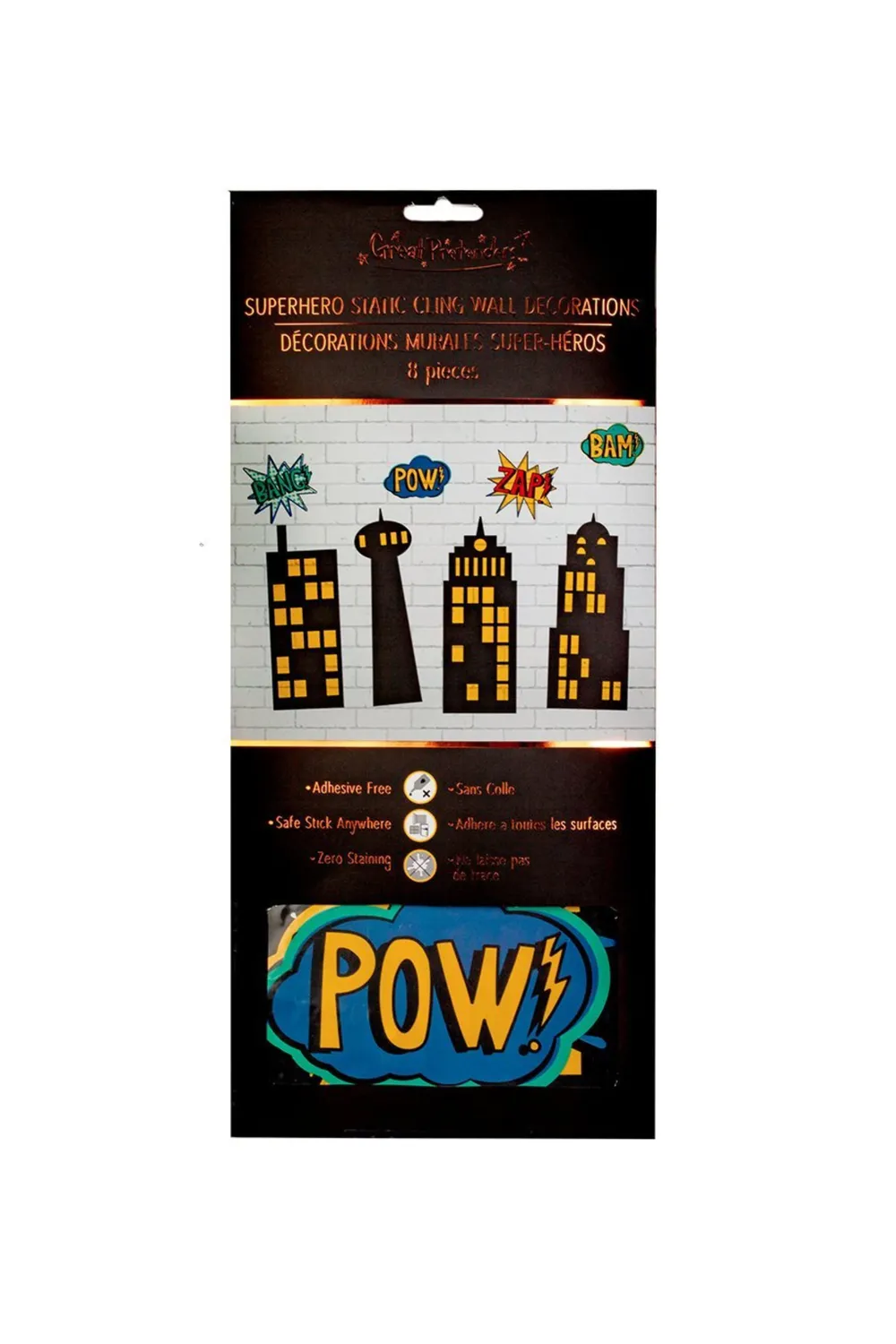 Great Pretenders Static Cling decorazioni festa palazzi