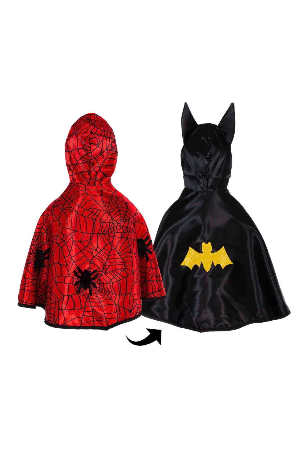 Great Pretenders Spider Bat mantello reversibile bimbo