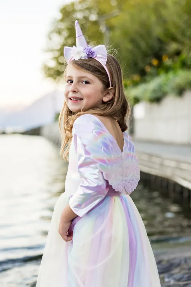 Great Pretenders Alicorn vestito unicorno ali e cerchietto