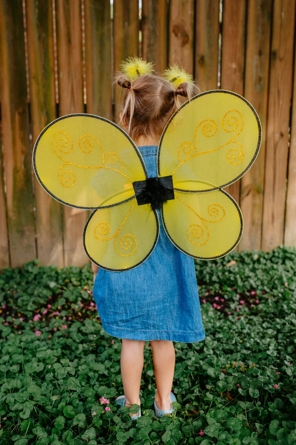 Great Pretenders Bumble Bee set ali ape bambina giallo