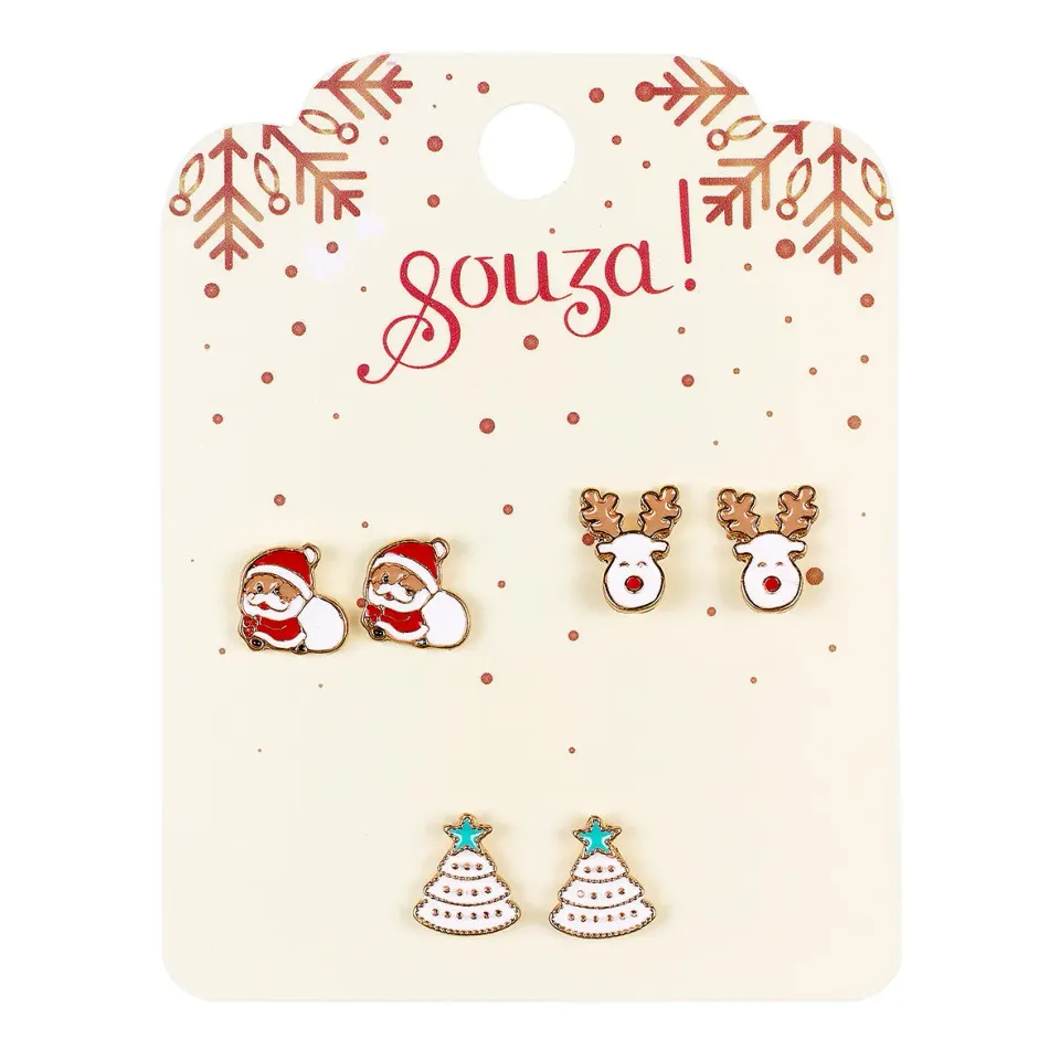 Souza! Christmas orecchini bambina 3 paia