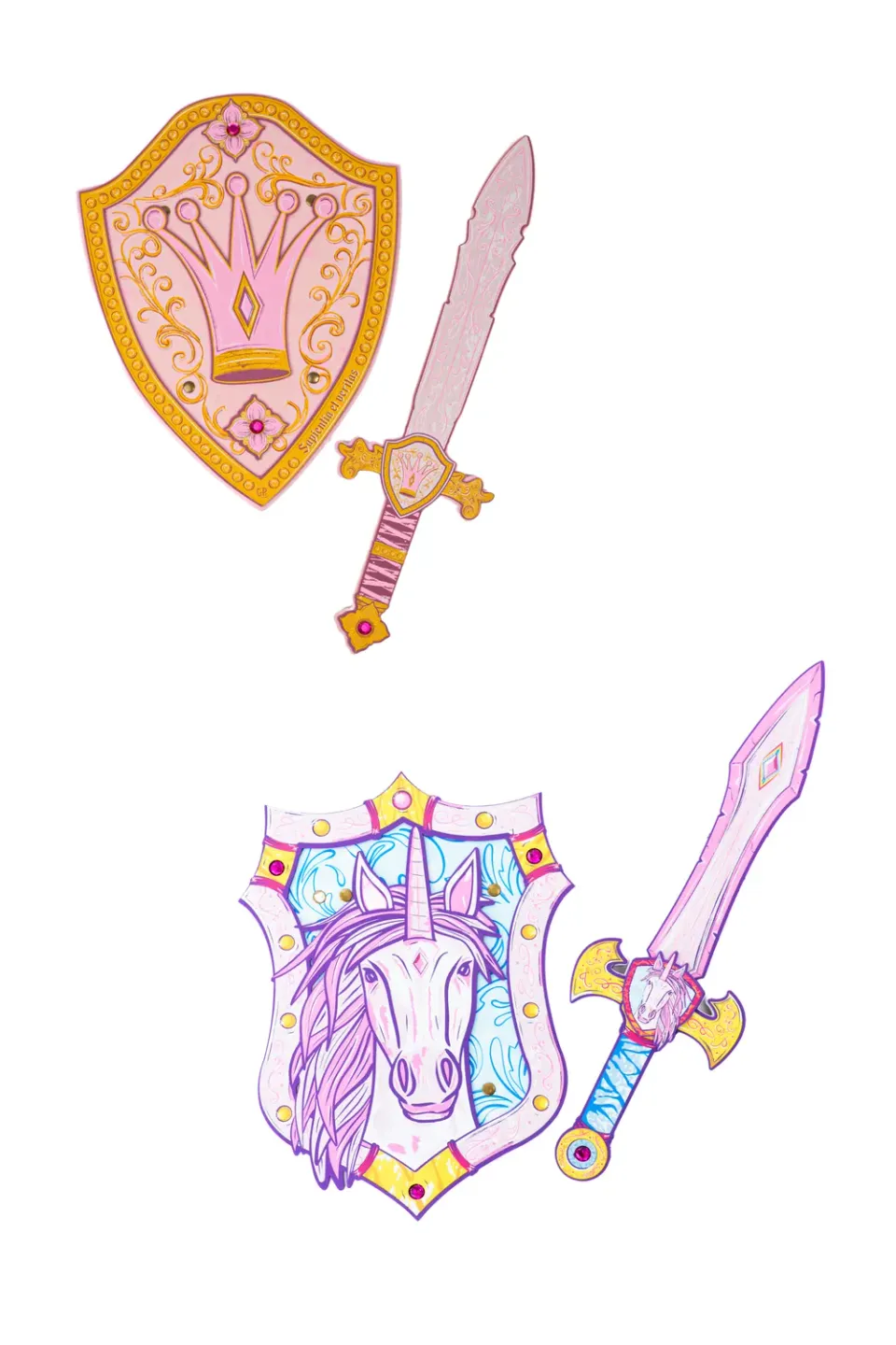 Great Pretenders Princess Unicorn Power set spada scudo 4 pezzi