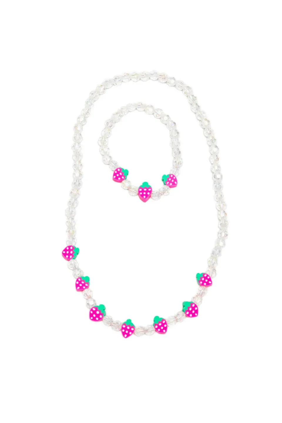 Great Pretenders Berry Beautiful collana e bracciale rosa fragole