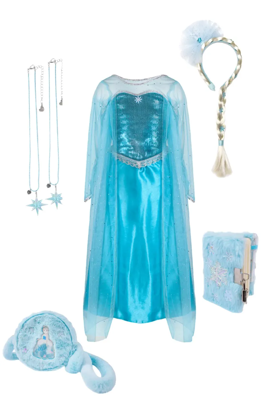 Great Pretenders Ice Queen costume regina ghiaccio vestito con mantello
